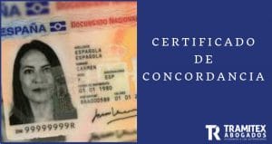 certificado de concordancia